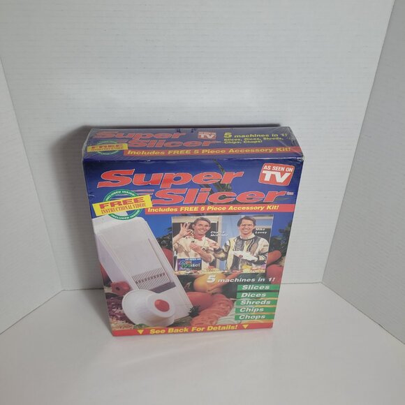 As Seen On TV Super Slicer 5 Machines In 1 Slices Dices Shreds Chips Chops New - Picture 2 of 7